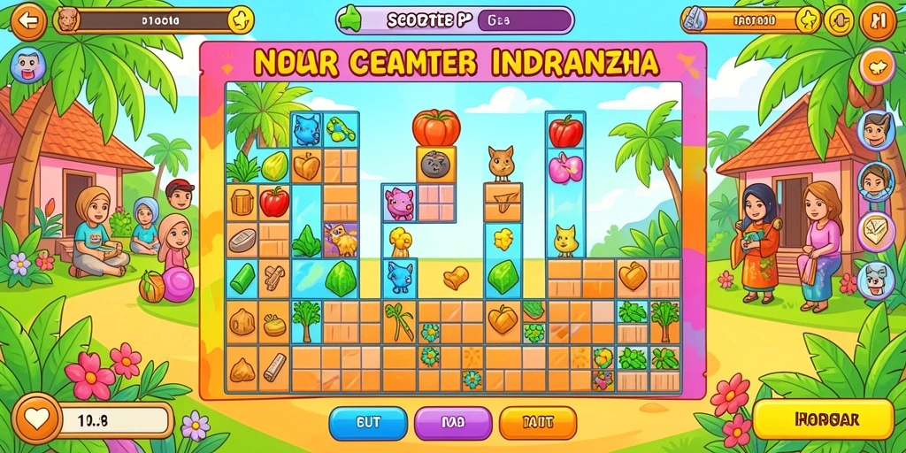 Screenshot menampilkan antarmuka permainan slot yang menarik.