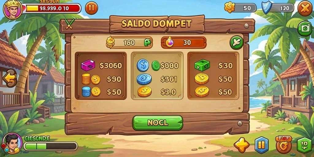 Tangkapan layar menampilkan dunia game yang menawan.